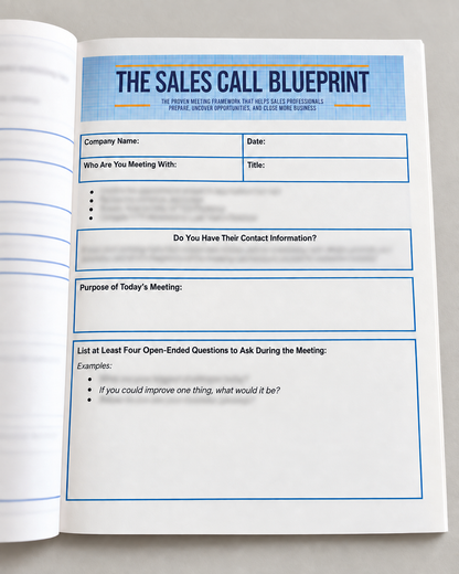 THE SALES CALL BLUEPRINT